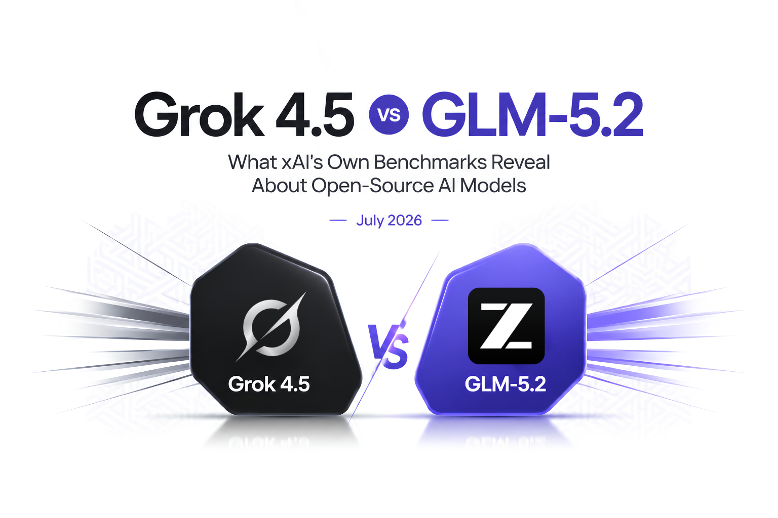 Grok 4.5 launched at $2/$6 per million tokens. xAI's own charts show open-source GLM-5.2 just 2.6 points behind on SWE Bench Pro. Full comparison inside.